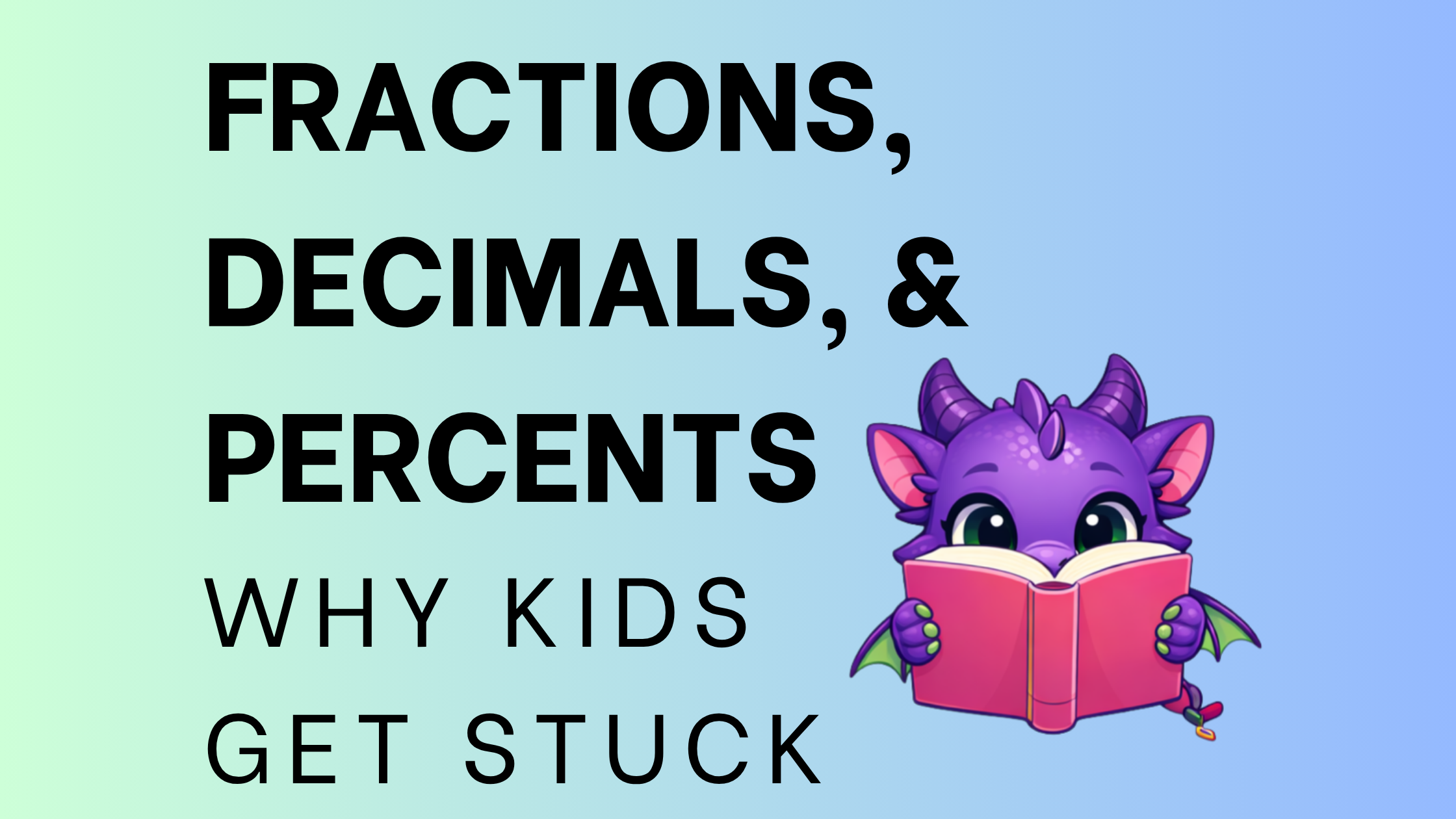 Fractions, Decimals, and Percents: Why This Is Where Students Get Stuck